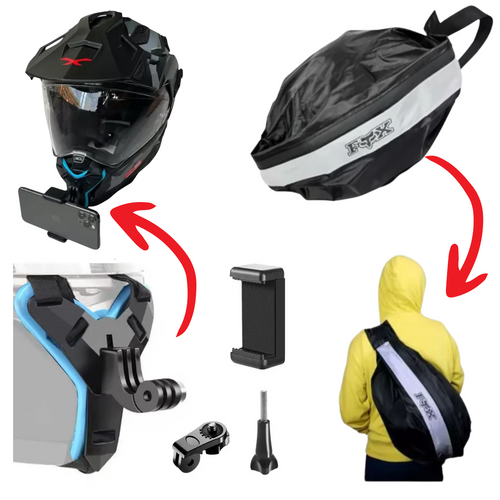 Gray helmet for bikers